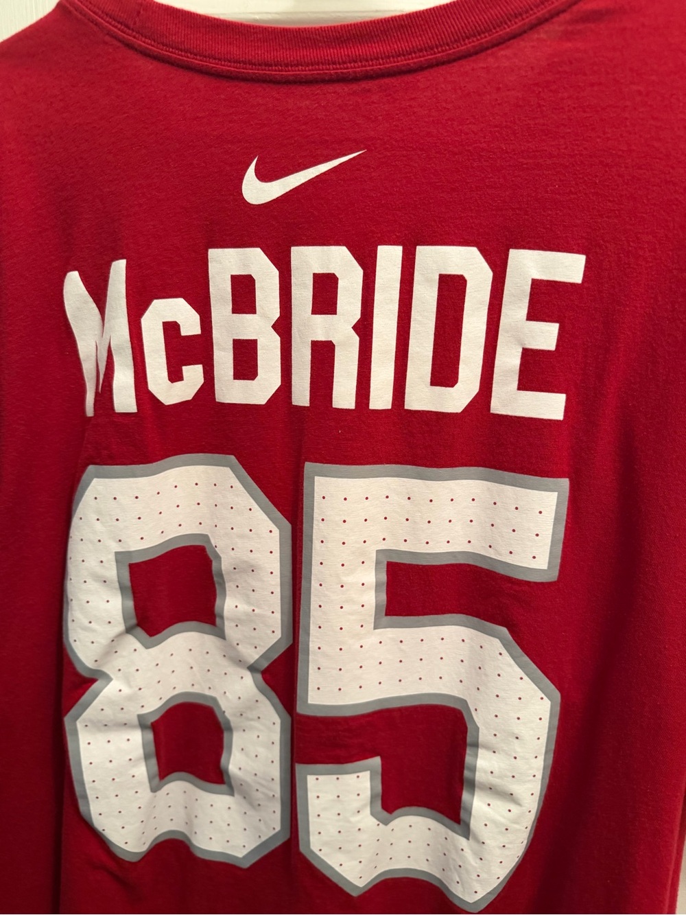 Nike Trey McBride Red Number 85 Men's Shirt